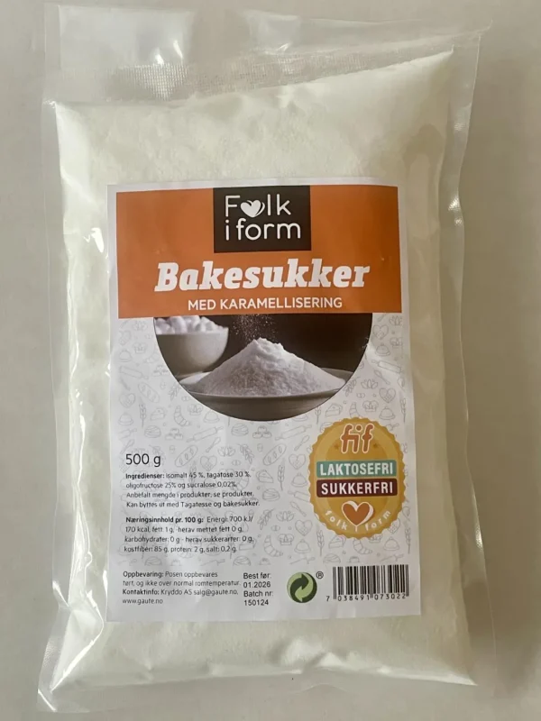 Bakesukker med Karamellisering Sukker- og Laktosefri
