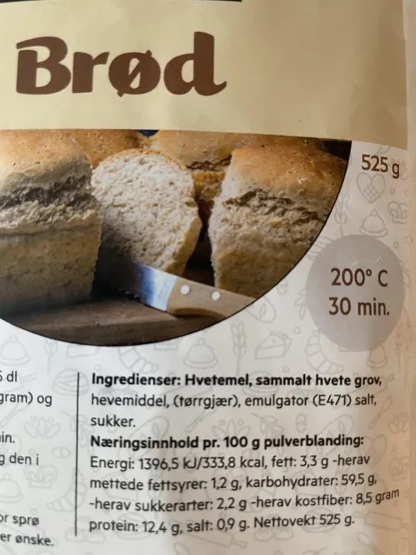 Brødmix 5 poser