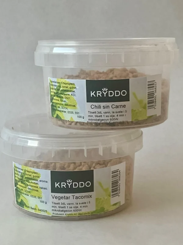 Chili Sin Carne og Vegetar Tacomix 10 bokser á 100 gram