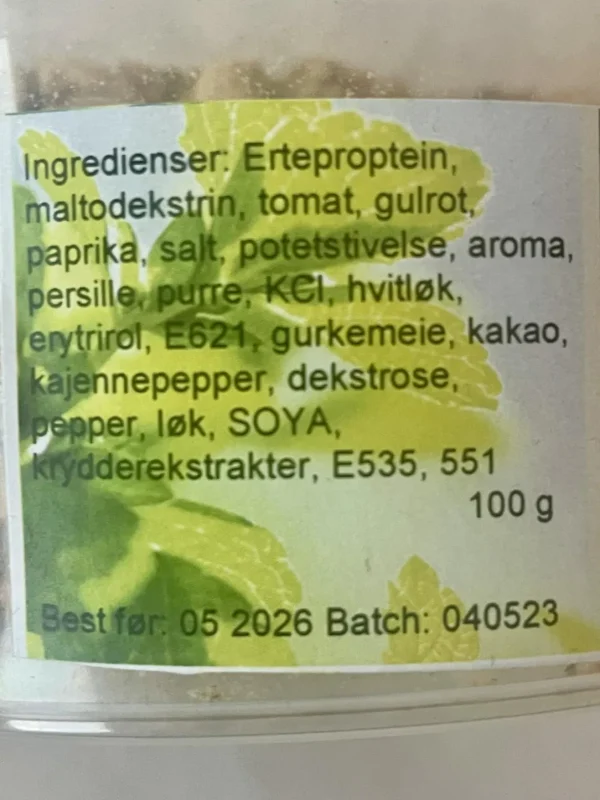 Chili Sin Carne og Vegetar Tacomix 10 bokser á 100 gram