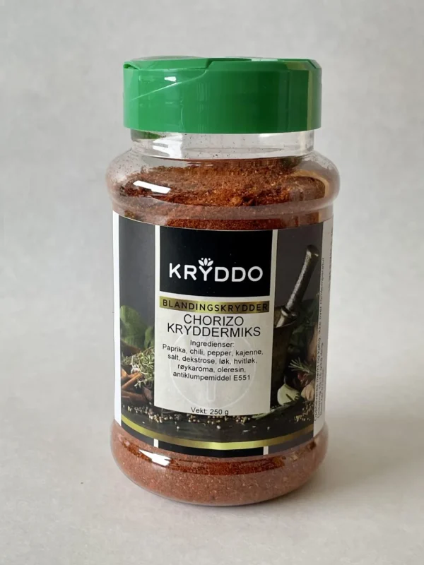 Chorizo krydder 250 gram i boks