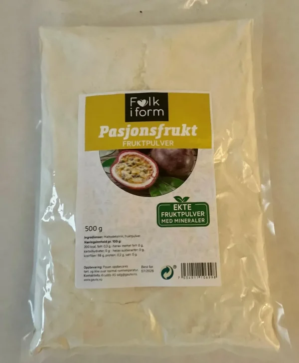 FIF Fruktpulver Pasjonsfrukt 500 gram