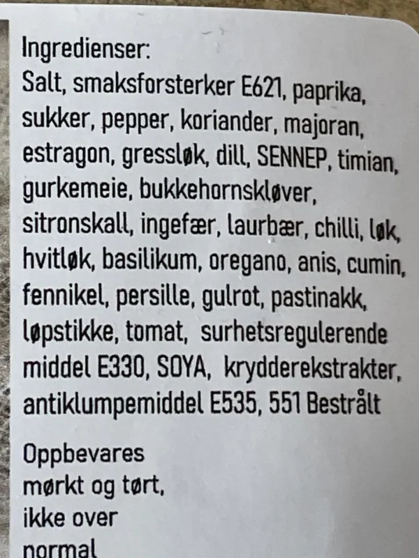 Fiskekrydder 500 gram