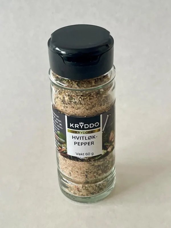 Glass Hvitløkpepper 60g