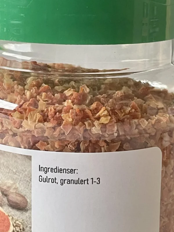 Gulrot 1-3 mm, 230 gram i boks