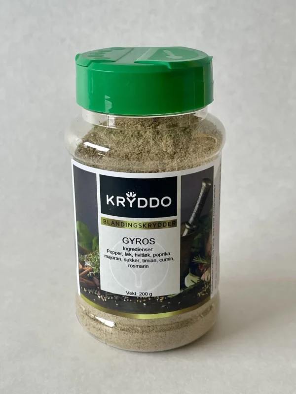 Gyros krydderblanding 200 gram i Boks