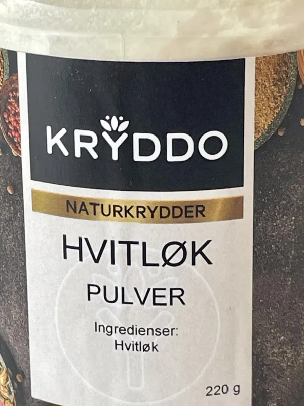 Hvitløkpulver 220 gram i boks