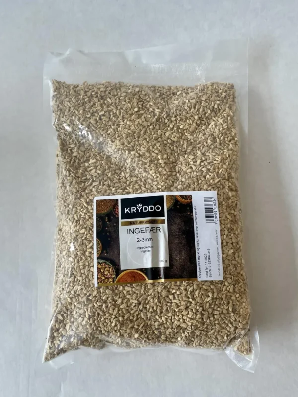 Ingefær Knust 2-3 mm 500 gram