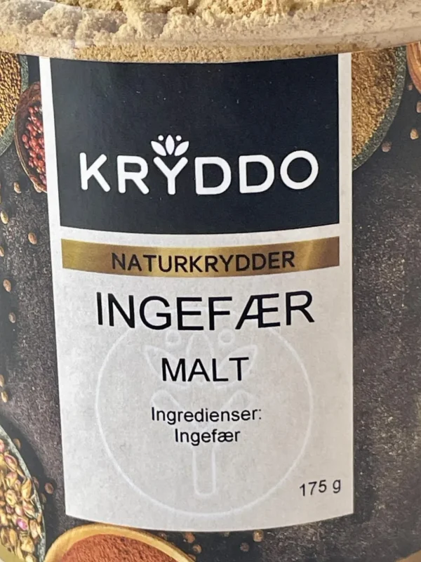 Ingefær malt 175 gram i Boks