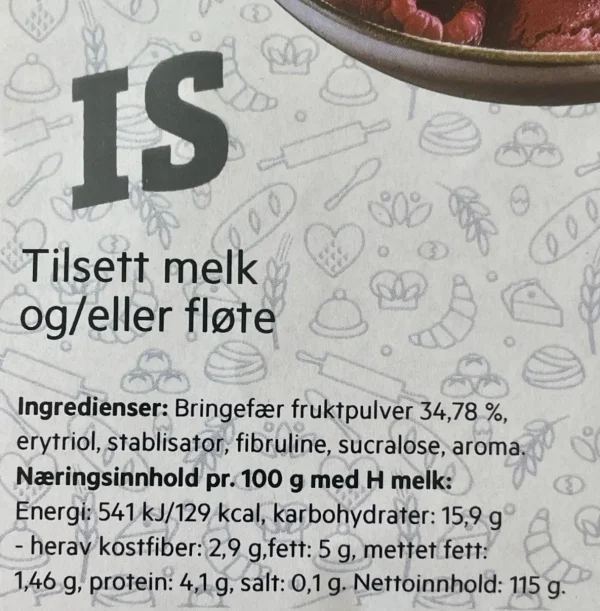Is Bringebær Sukkerfri Ekte Fruktpulver