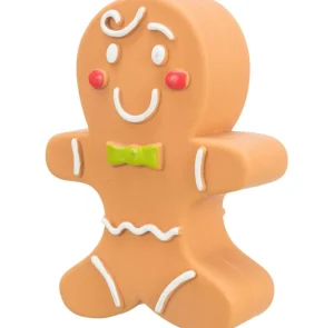 Juleleke Latex Pepperkake Figurer 11cm m/Lyd