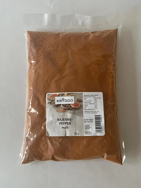 Kajennepepper 500 gram
