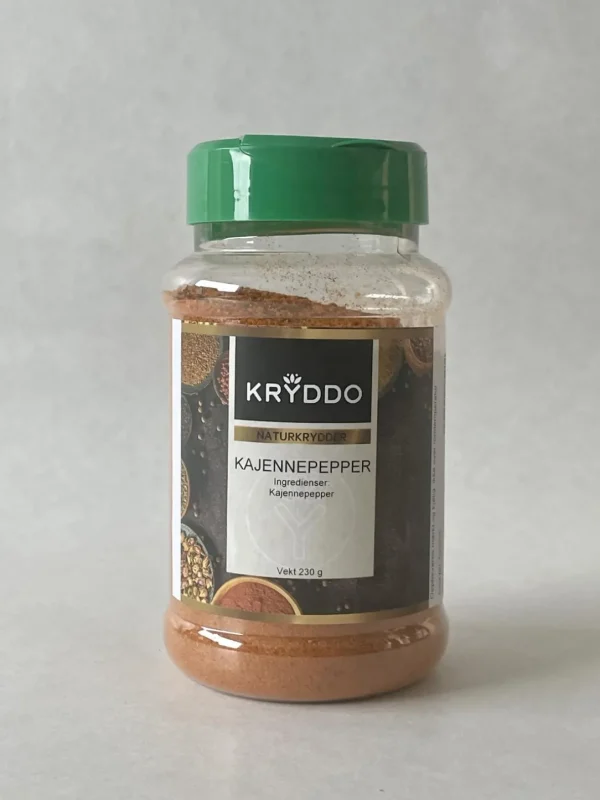 Kajennepepper 200 gram i boks