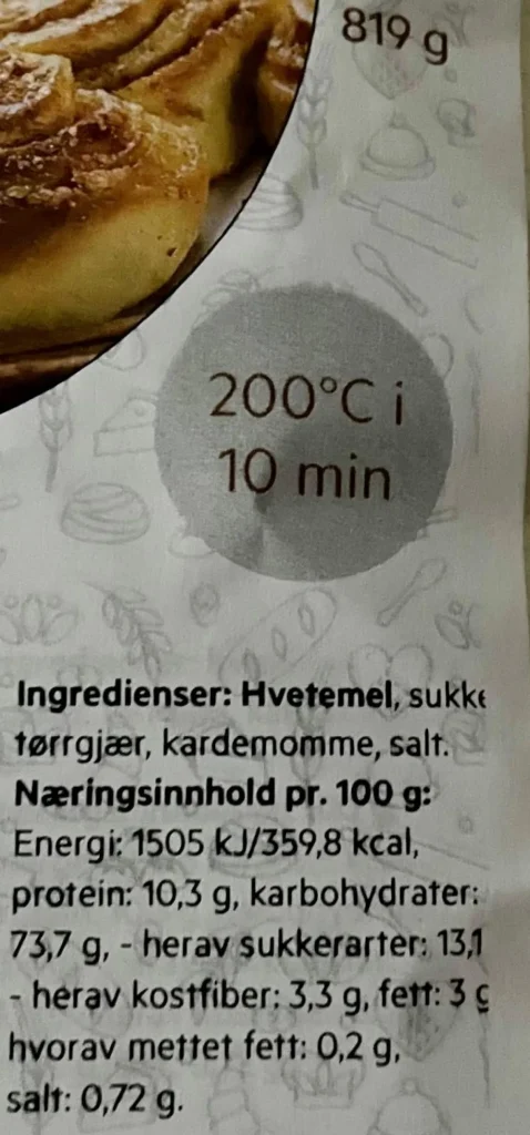 Kanelsnurrer 4 poser