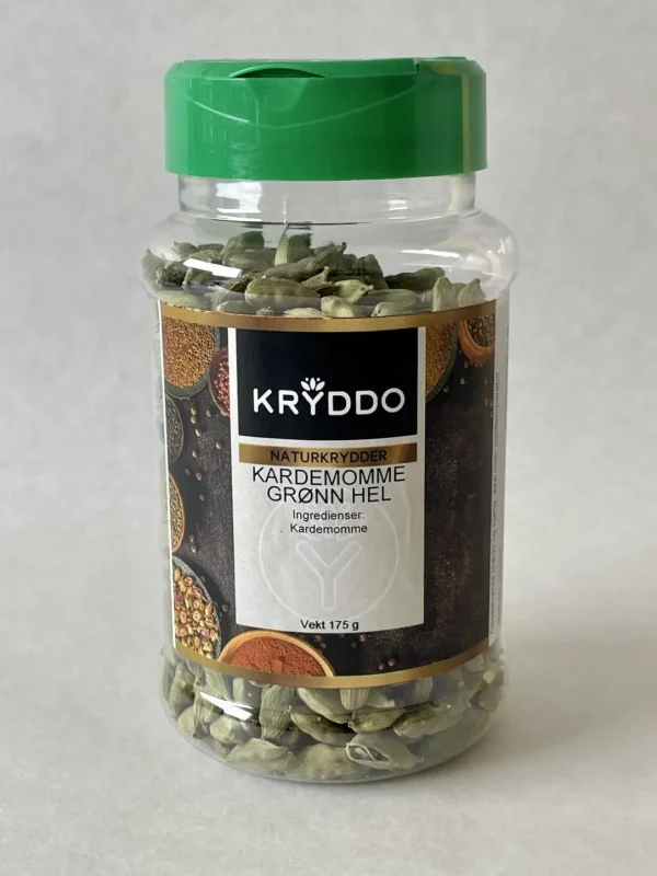 Kardemomme grønn hel 175 gram i boks
