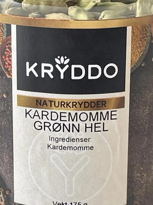 Kardemomme grønn hel 175 gram i boks