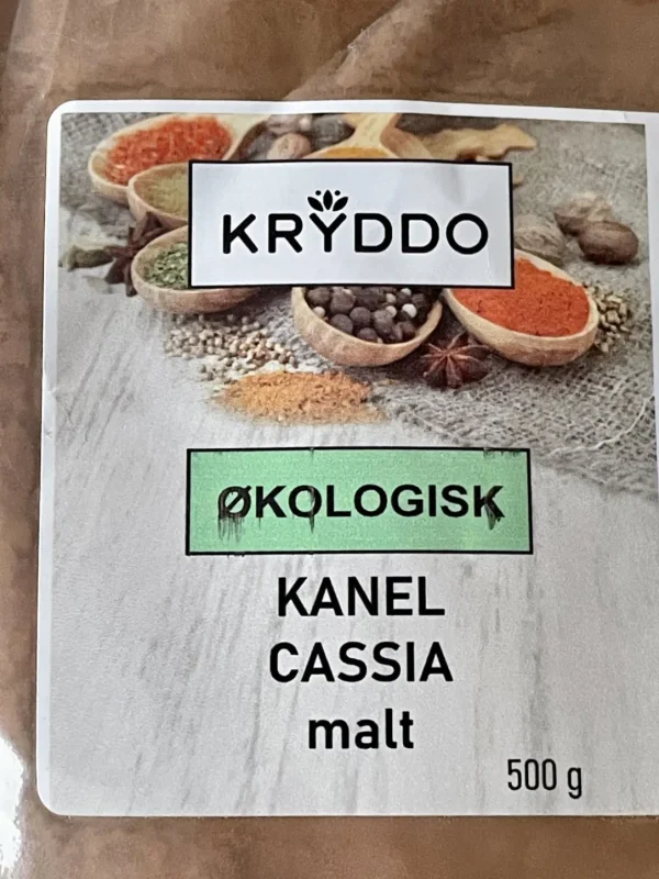 Økologisk Cassia Kanel malt 500 gram
