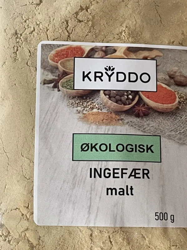 Økologisk Ingefær malt 500 gram