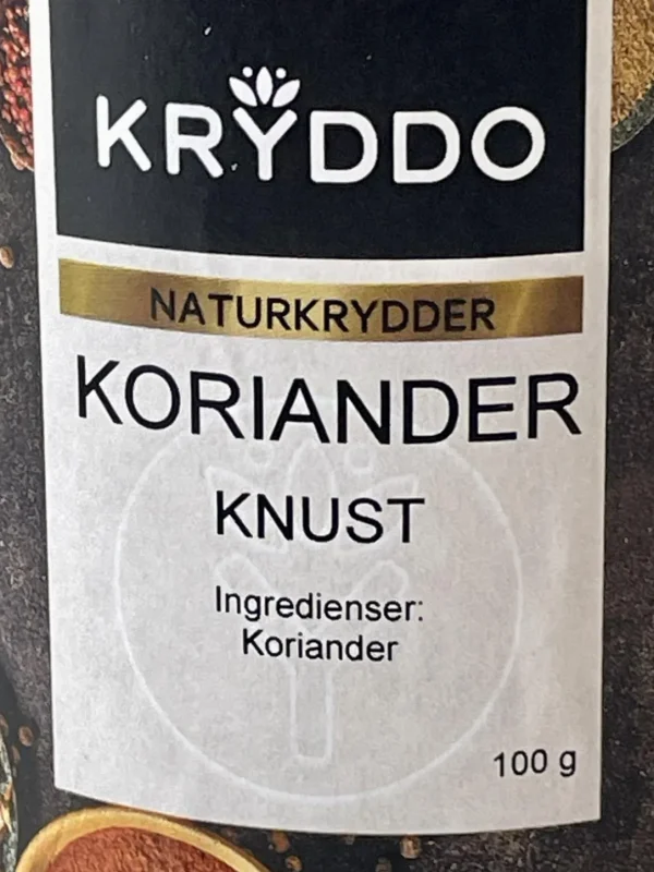 Koriander knust 100 gram i boks