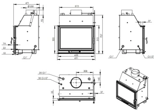 LB800PW peisinnsats, standard