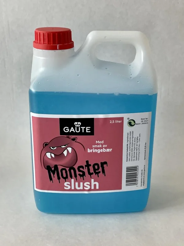 MonsterSlush Bringebær 2,5 liter