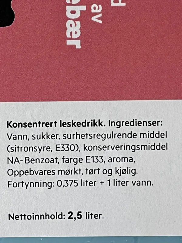 MonsterSlush Bringebær 2,5 liter