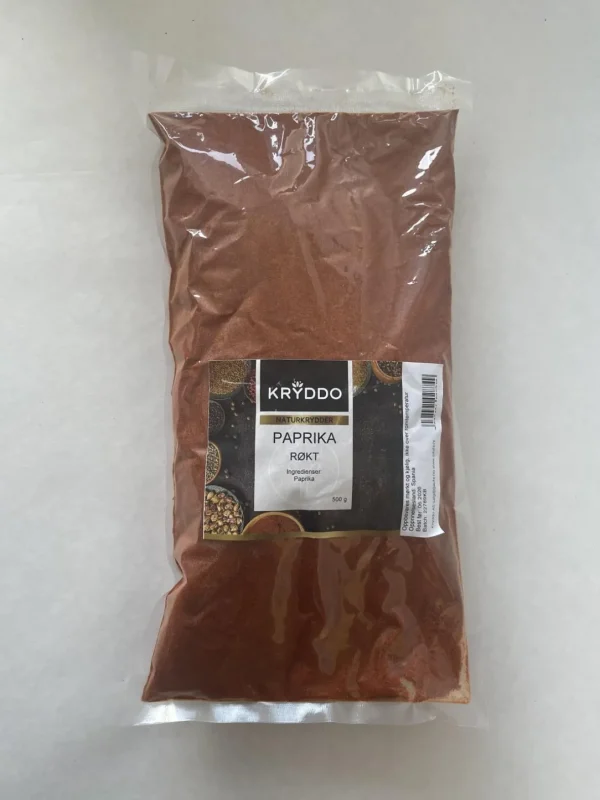 Paprika røkt malt 500 gram
