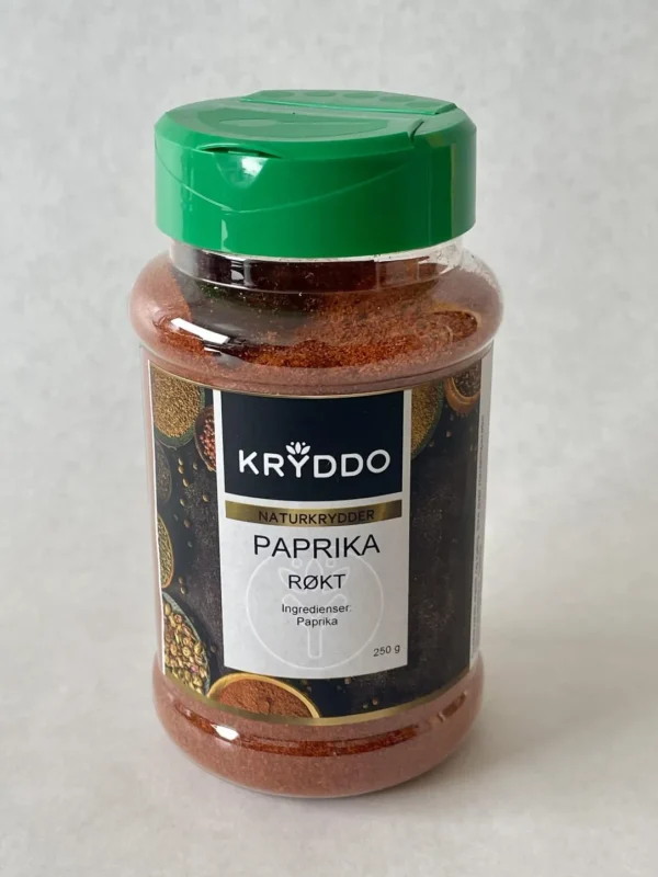 Paprika røkt malt 250 gram i boks