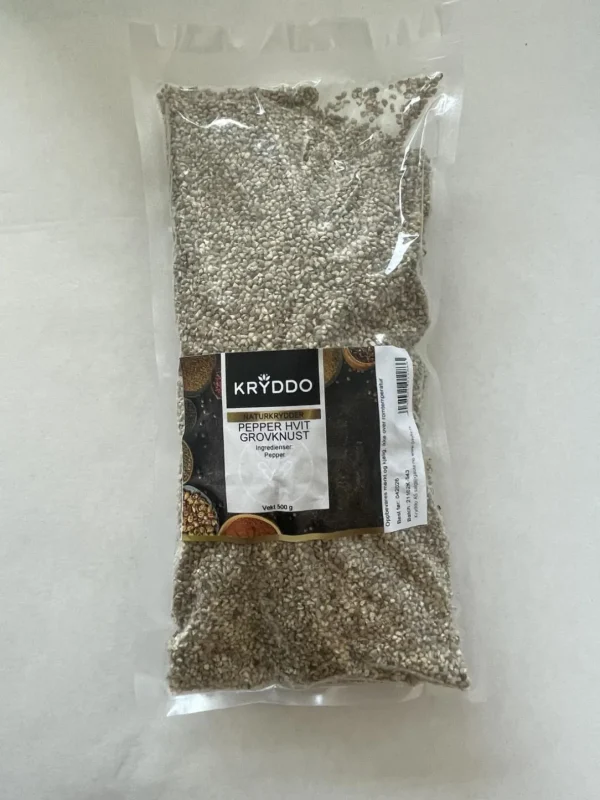 Pepper hvit grovknust 500 gram