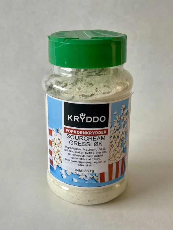 Popcornkrydder Sourcream Gressløk 350 gram