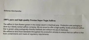 Safran 1 gram