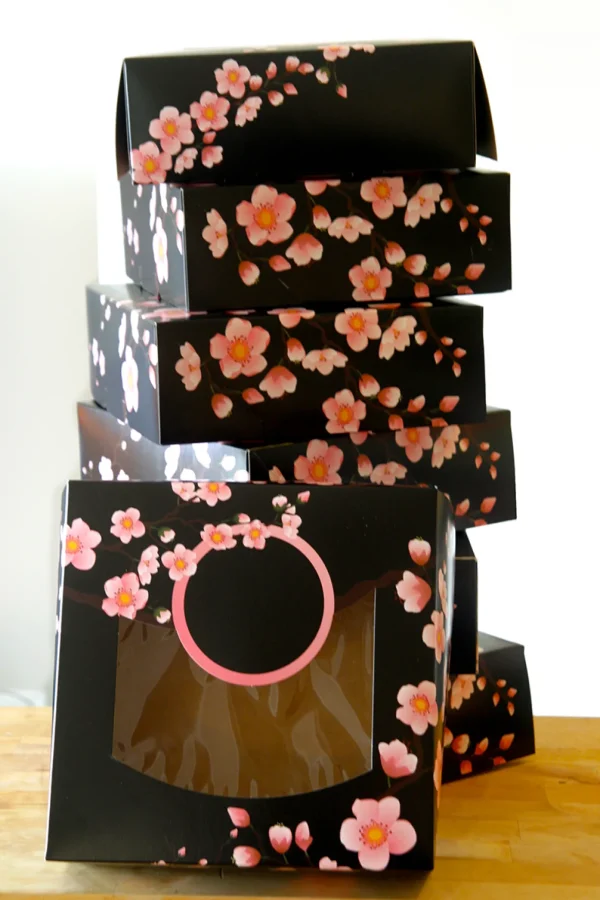 Sakura kakeesker 28x28x10 cm 10stk