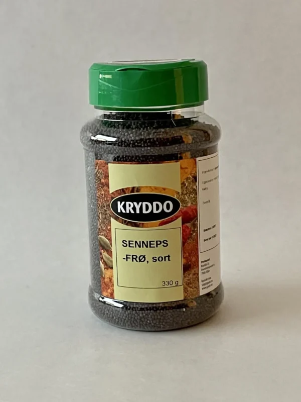 Sennepsfrø sort 250 gram i boks