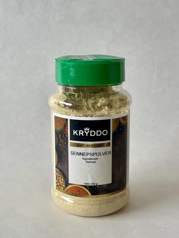Sennepspulver malt 250 gram i boks