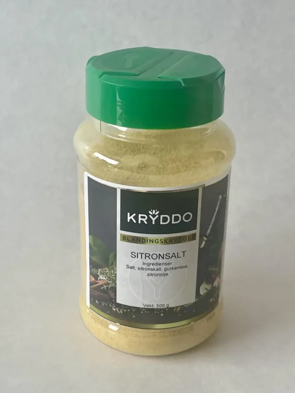 Sitronsalt 500 gram i boks
