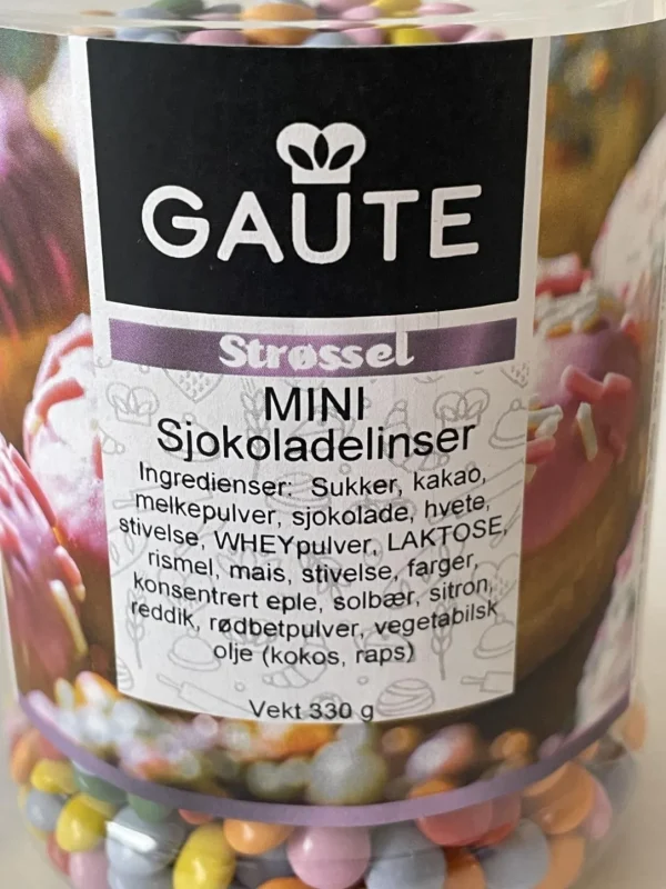 Strøssel Mini sjokoladelinser 330 gram