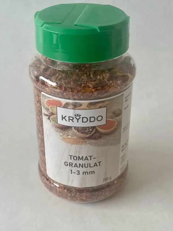 Tomatgranulat 1-3 mm 200 gram i boks