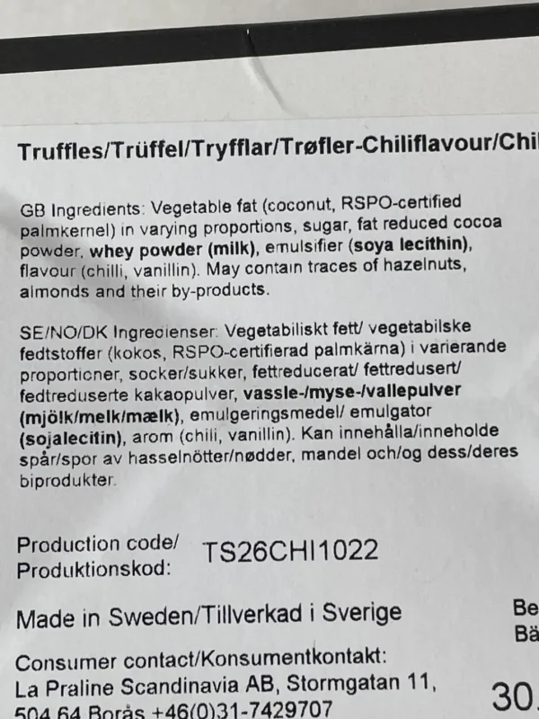 Trøfler La Praline Chili