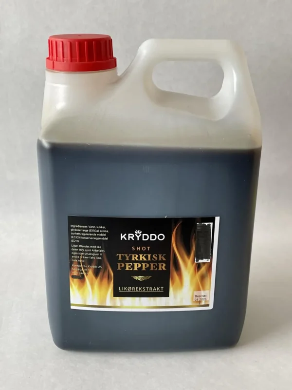 Tyrkisk Pepper-Shot likørekstrakt 2,5 liter